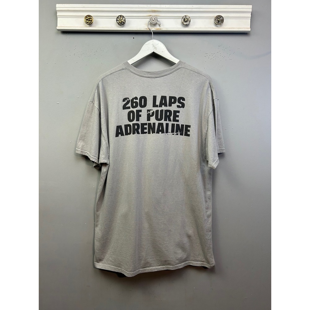 Racing T-Shirt Mens XL Gray Quaker State 260 Laps Pure Adrenaline Graphic Nascar